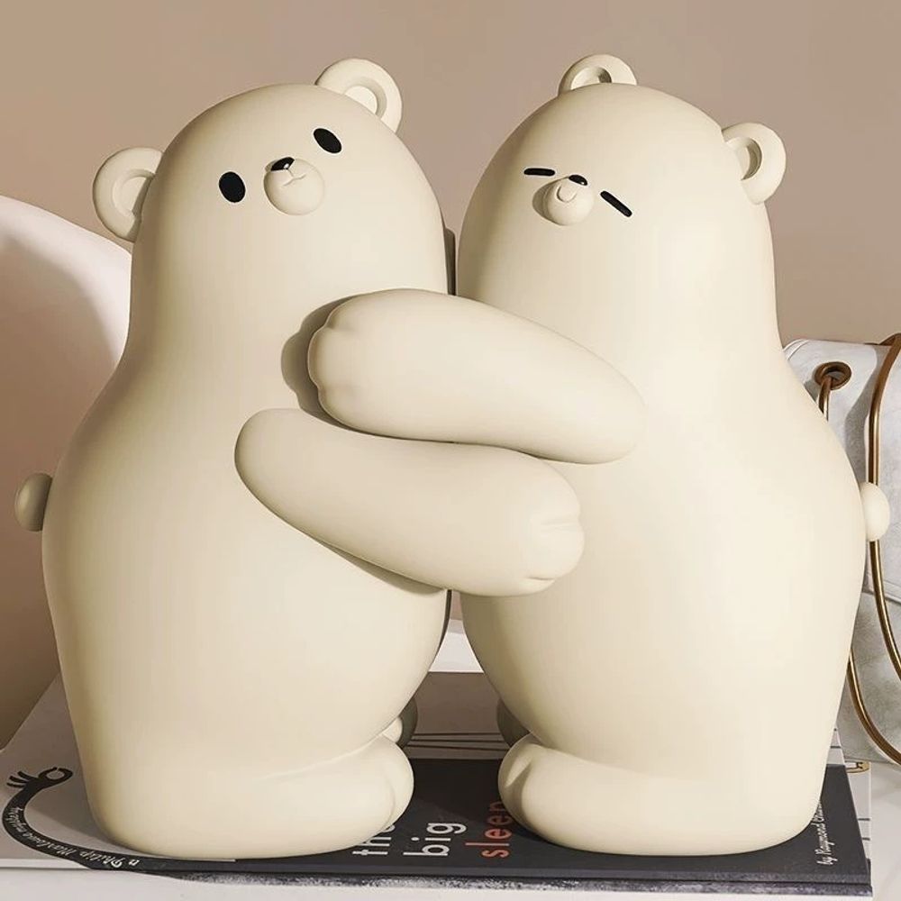 병원개업선물 치과 선물 디스플레이 개원 A. 베이지색 허그 베어 - 상세 이미지 2