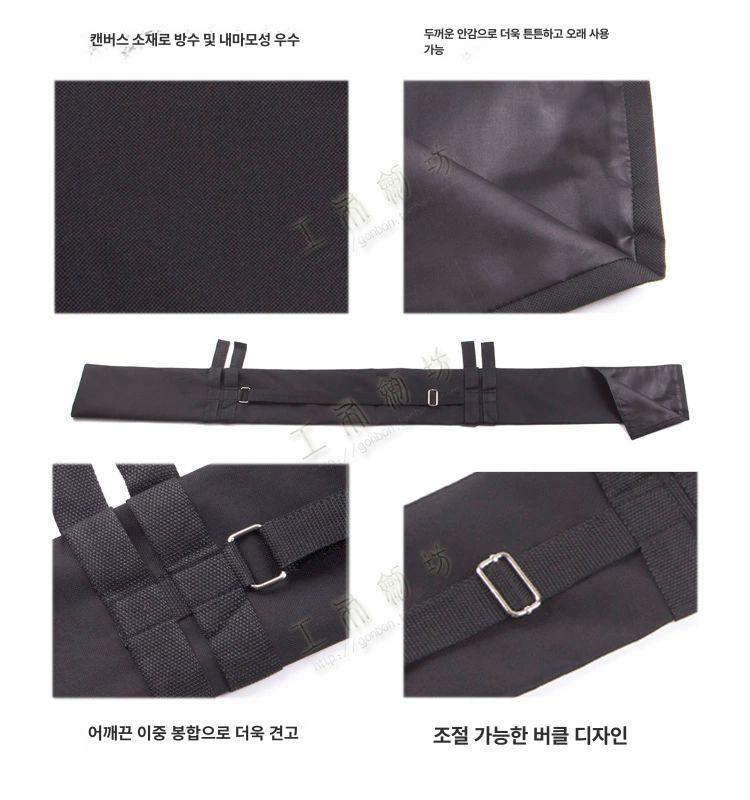 죽도 커버 가방 죽도집 케이스 보관 방수 목검 검도 수납 휴대용 캔버스 칼집 검집 주머니 - 상세 이미지 3