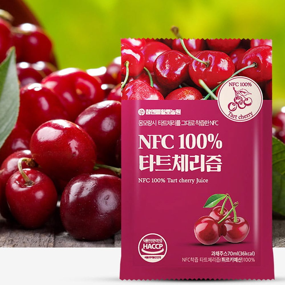 타트체리즙 NFC 100% 70ml x 30포 선물용 - 상품 이미지