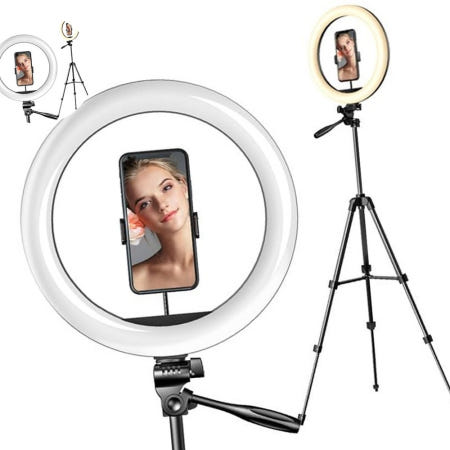 렛츠컴/(주)미르스토어 렛츠컴 LED 프리미엄 30cm 링라이트 유튜브 방송 조명