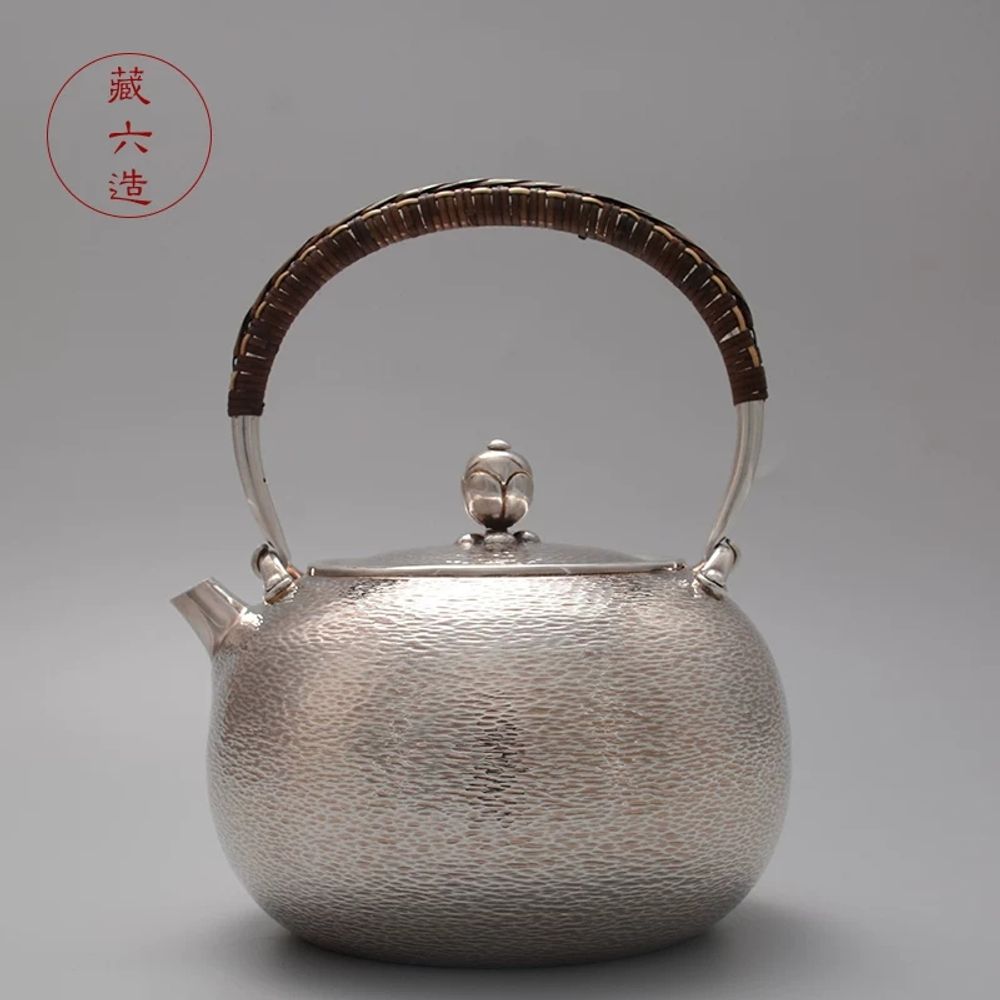 은주전자 차 은다기 수제 순수 수공예 A. 중청천은냄비약 600ml, A. 600200ml - 상품 이미지