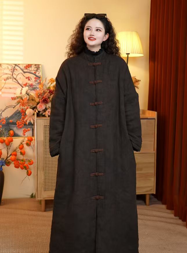 생활 한복 개량 계량 절복 법복 누빔 누비 겨울 두루마기 - 상세 이미지 2