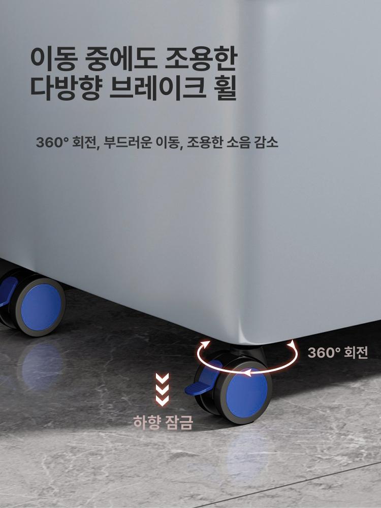 대걸레 개수대 업소용 세척대 사무실 세척통 병원용 야외 그레이 이동형 소형 원터치배수 - 상세 이미지 4