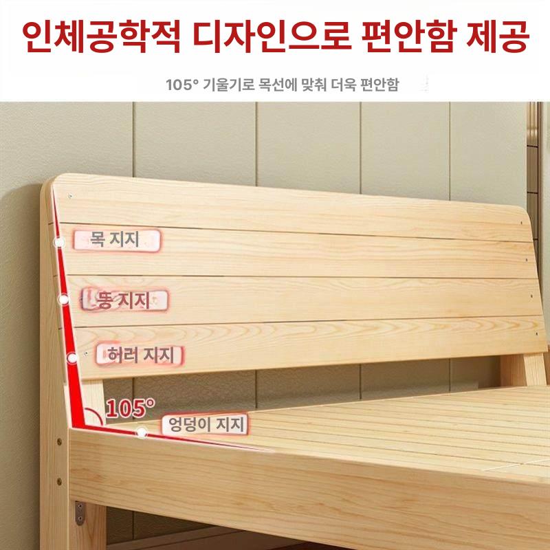 더블사이즈 퀸사이즈 원목 퀸 나무 더블 프레임 평상형 침대 세라믹 서랍 다기능 침대받침 - 상세 이미지 4