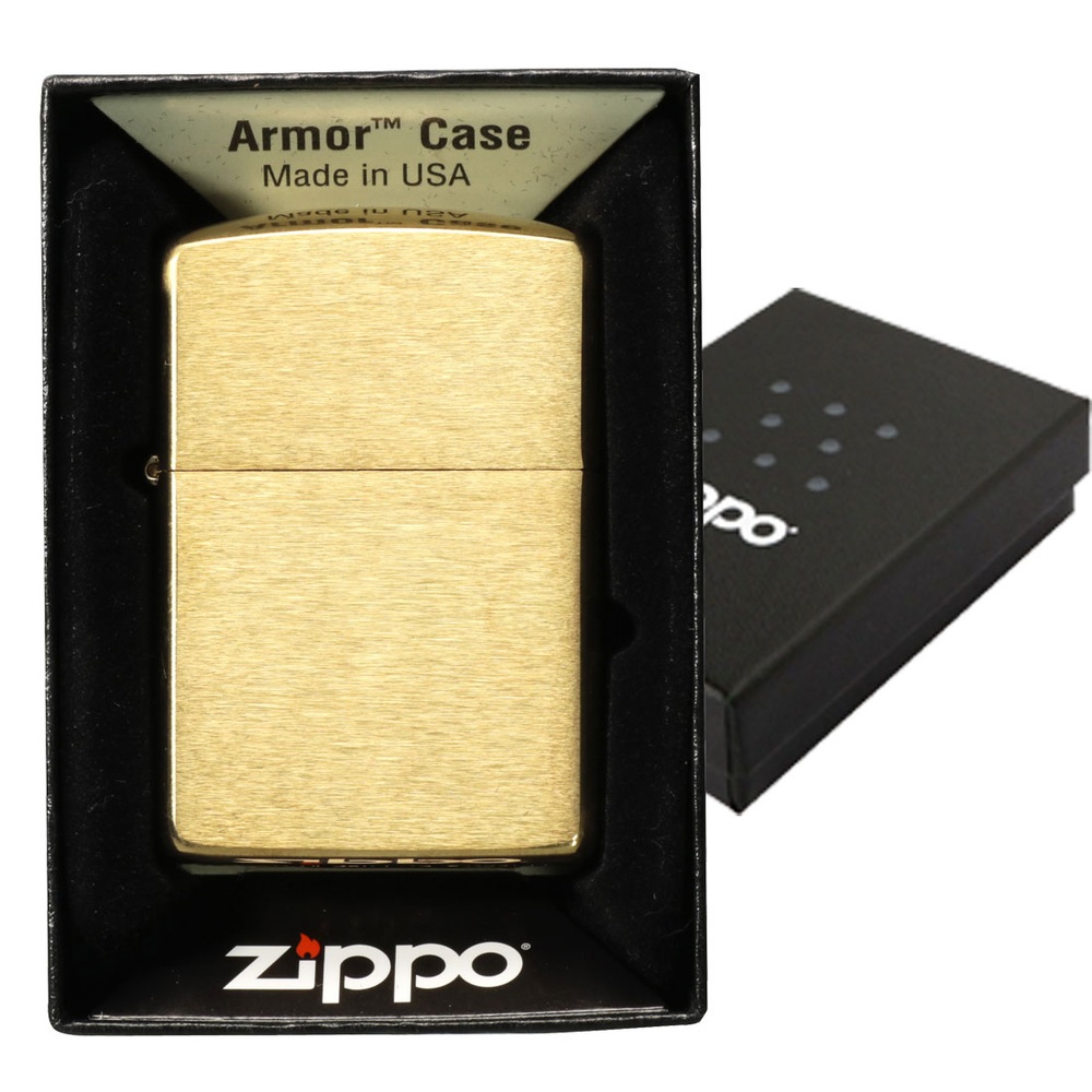 지포 Zippo 아머 솔리드 브라스 라이터 무지 168 - 상세 이미지 5