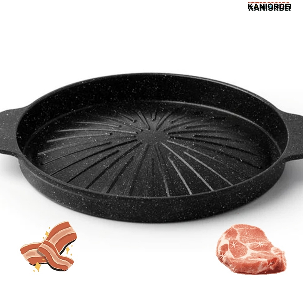 1인용 불판 일식 원형 미니 화로 구이 규카츠 삼겹살 판 단품 - 상품 이미지