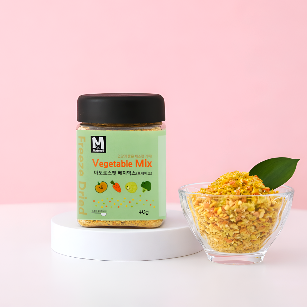 마도로스펫 베지믹스 40g 유기농 무농약 채소믹스 동결건조 강아지간식 솔직 후기 | 실제 사용자 리뷰 총정리 - 대표 이미지