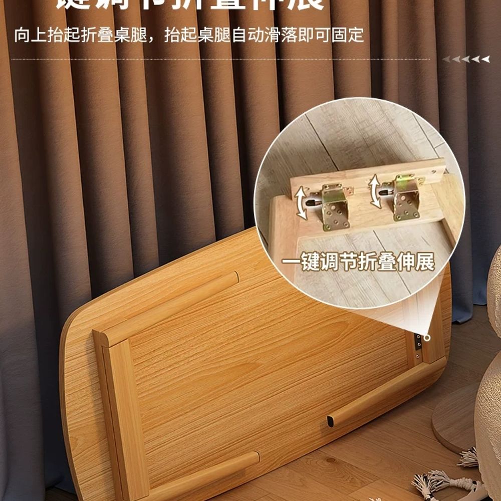 높은 소파테이블 타원형 접이식 거실 리프트업 좌식식탁 A. 백색사각80x50 - 상세 이미지 3