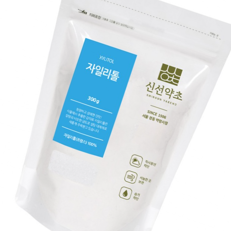 자일리톨 크리스탈 가루 300g 천연감미료 자일리톨분말 홈베이킹 설탕대체식품 - 상품 이미지