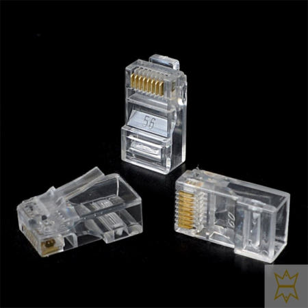 보급창고OEM 2보급창고 RJ45 플러그 8개입 인테넷어댑터헤드 랜케이블플러그