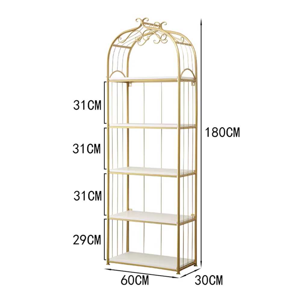 철제 장식장 엔틱 위스키 술 가방 식물 선반 거실 50x150cm 4단 이미지 8