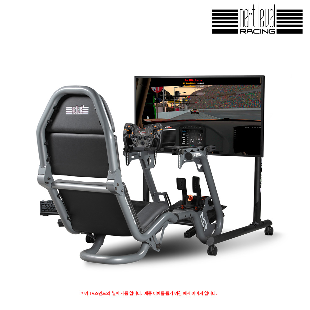 넥스트 레벨 레이싱 Round Tube Freestanding Single Monitor Stand 싱글 TV스텐드(NLR-R010) - 상세 이미지 4