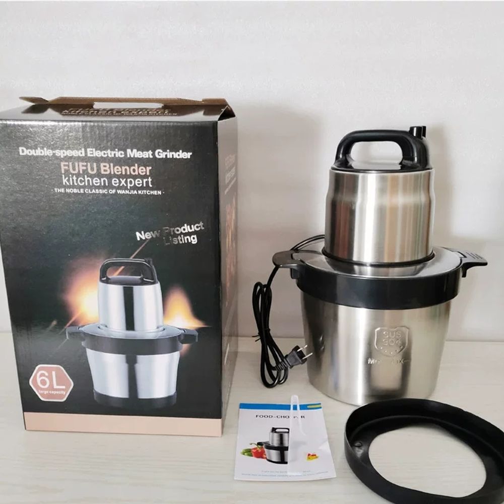 대용량 블렌더 스텐 분쇄기 블 세트 6L 초고속 믹서 500W A. 0V 표준 대만용 6L 이미지 6