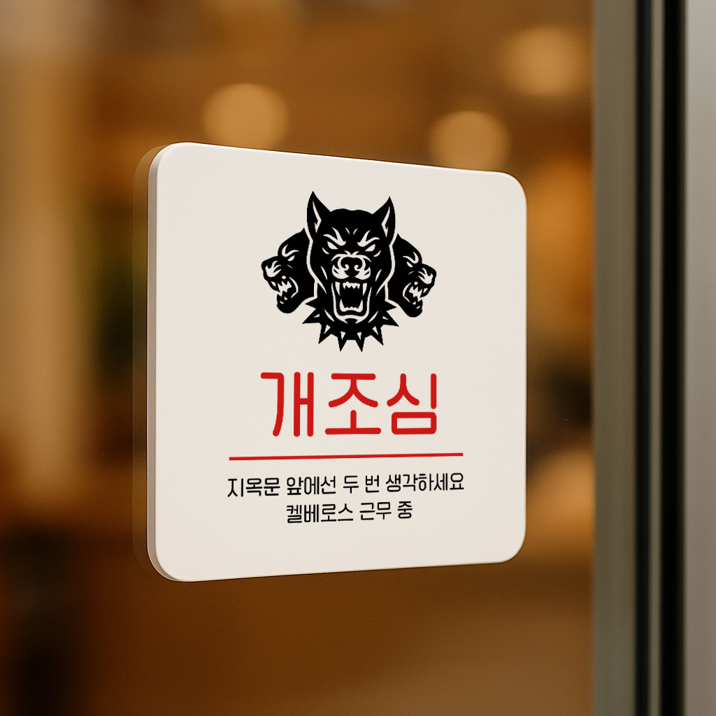 개조심 경고 주의 안내판 191 100x100 - 상품 이미지