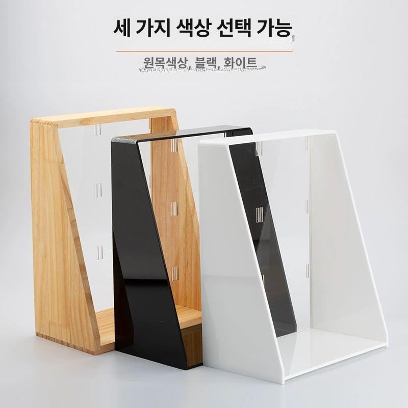 커피 캡슐 보관함 철제 정리함 티백 투명 디스펜서 선반 7016 화이트 박스+블랙 프레임 - 상세 이미지 4