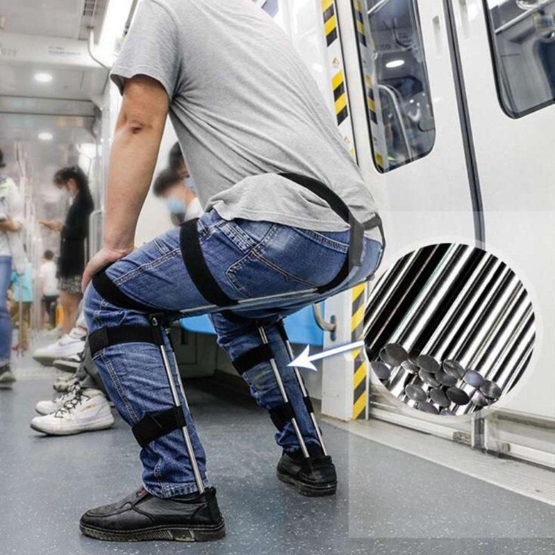 휴대용 간이 접이식 의자 보이지 않는 체어 임시의자 - 상품 이미지