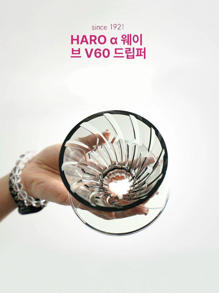 커피 드리퍼 트라이탄 시음잔 PBT 필터 원두여과기 트리탄 수지 홈 필터 컵 01 투명 블랙 - 상세 이미지 4