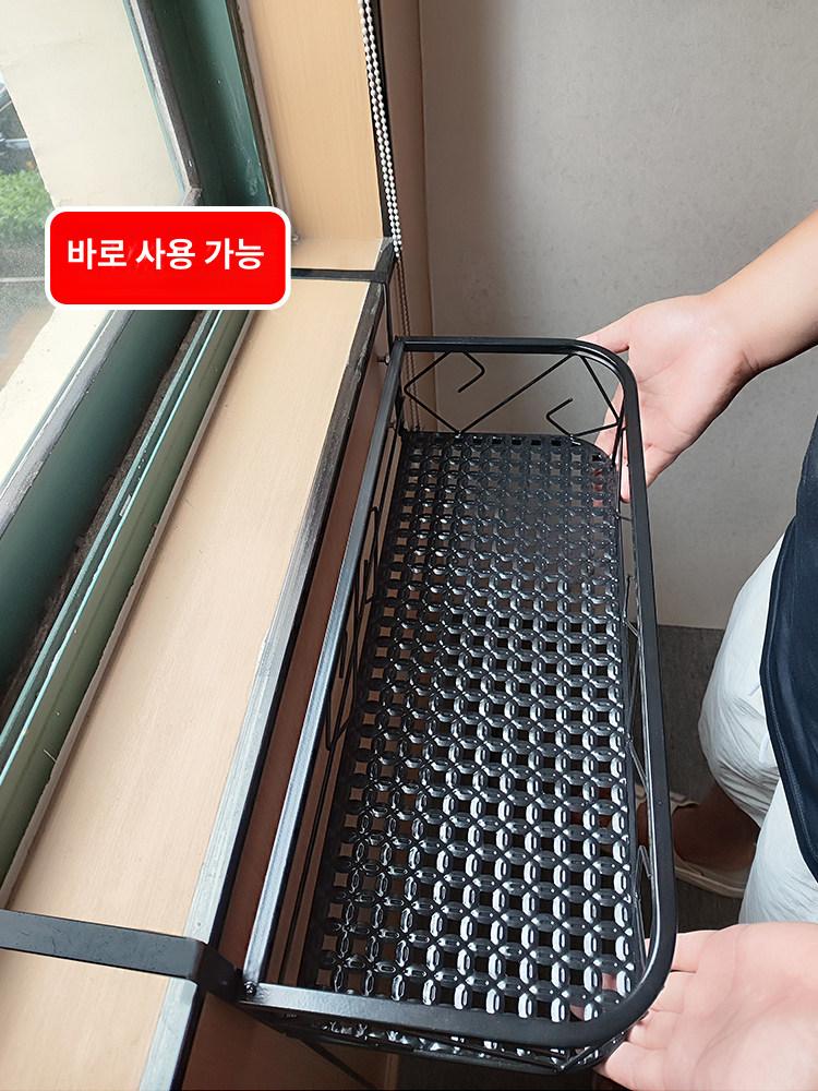 화분 받침대 거치대 선반 빈티지형 화분선반 거실용 철제 사각형 120 x 20x12 - 상세 이미지 3