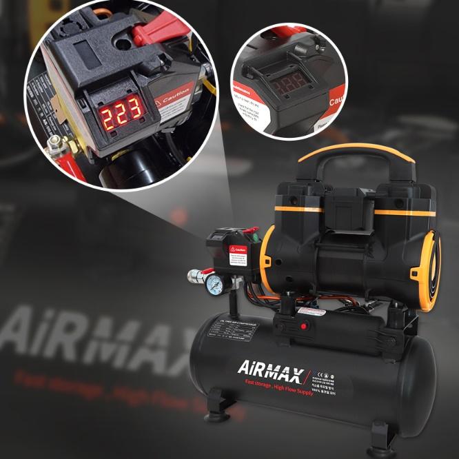 저소음 콤프레샤3.5마력 콤프레샤 타카 에어 브러쉬 공기압 청소
