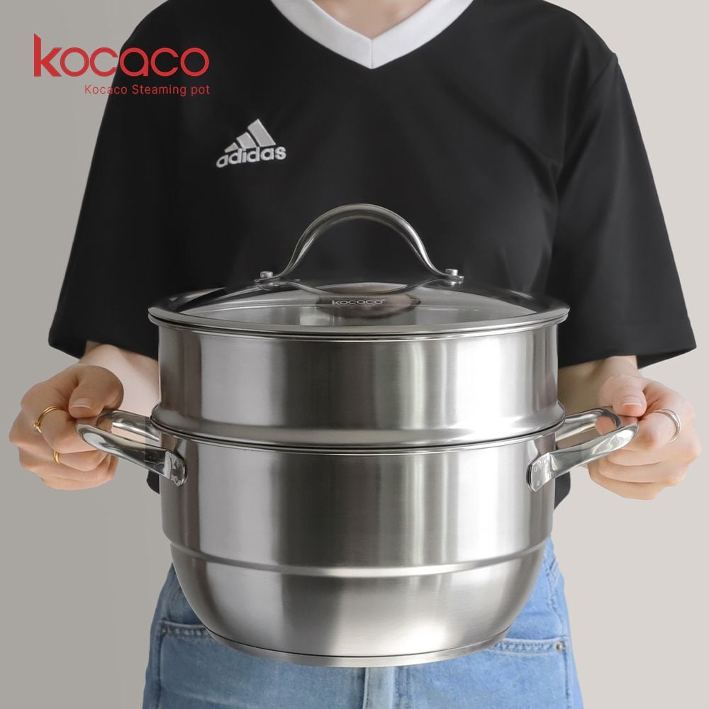 미니 찜솥 고구마 냄비 스테인레스 2단 찜기 소형 인덕션 22cm - 상세 이미지 2