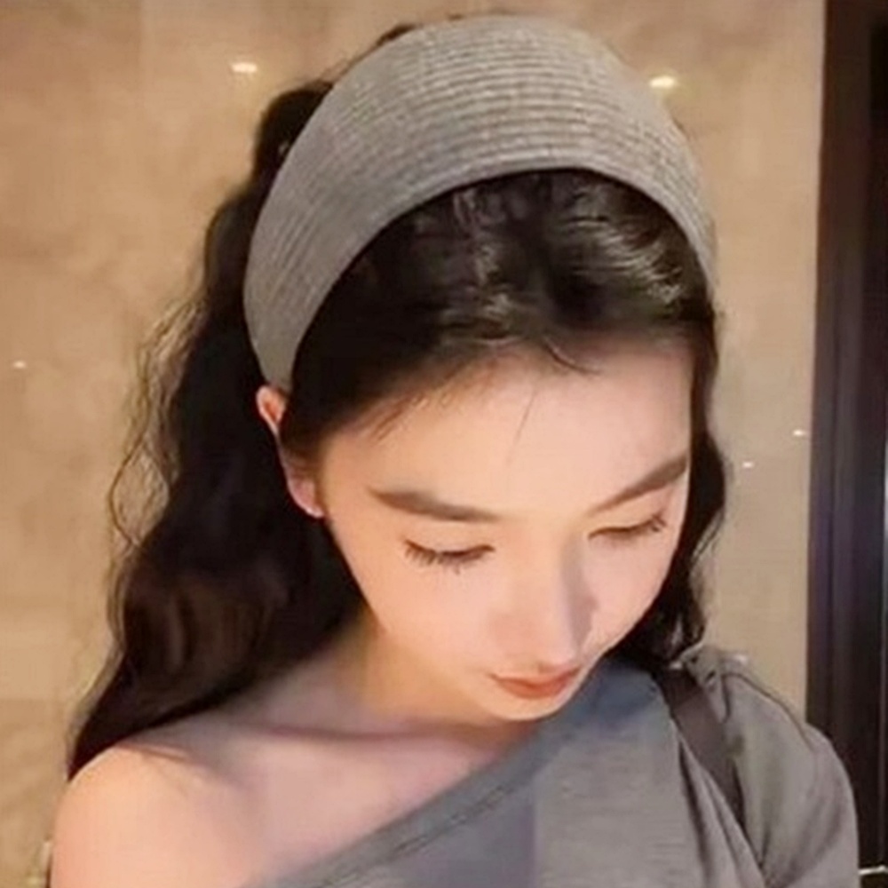 빅와이드 골지 헤어밴드 넓은 머리띠 정수리 커버 박대표마켓 - 상품 이미지