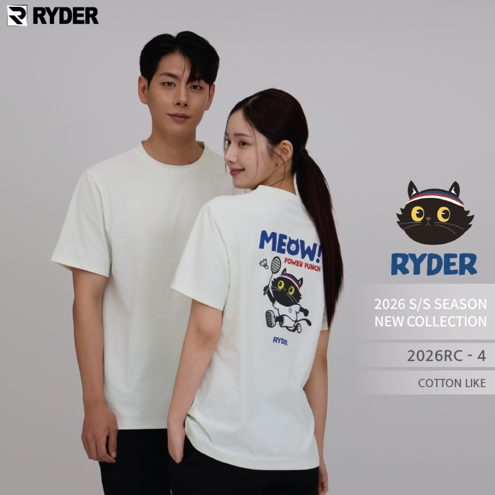 라이더 2026RC-4 코튼라이크 공용 반팔티 배드민턴 피클볼 탁구 스포츠웨어 - 상세 이미지 3