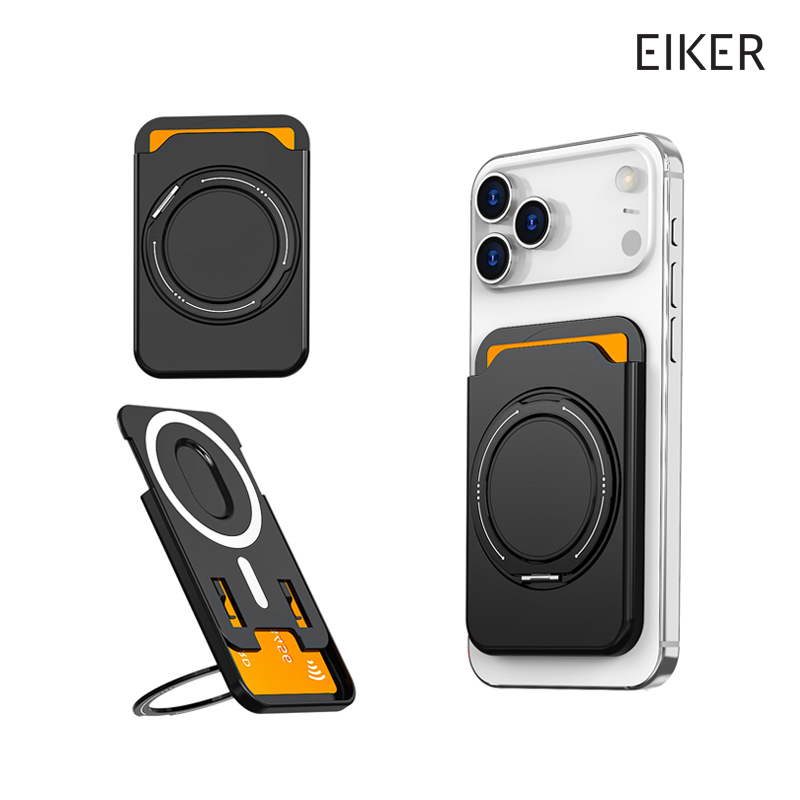 EIKER 심플 맥세이프 카드지갑 360도 회전 링스탠드 거치대 6컬러 - 상품 이미지