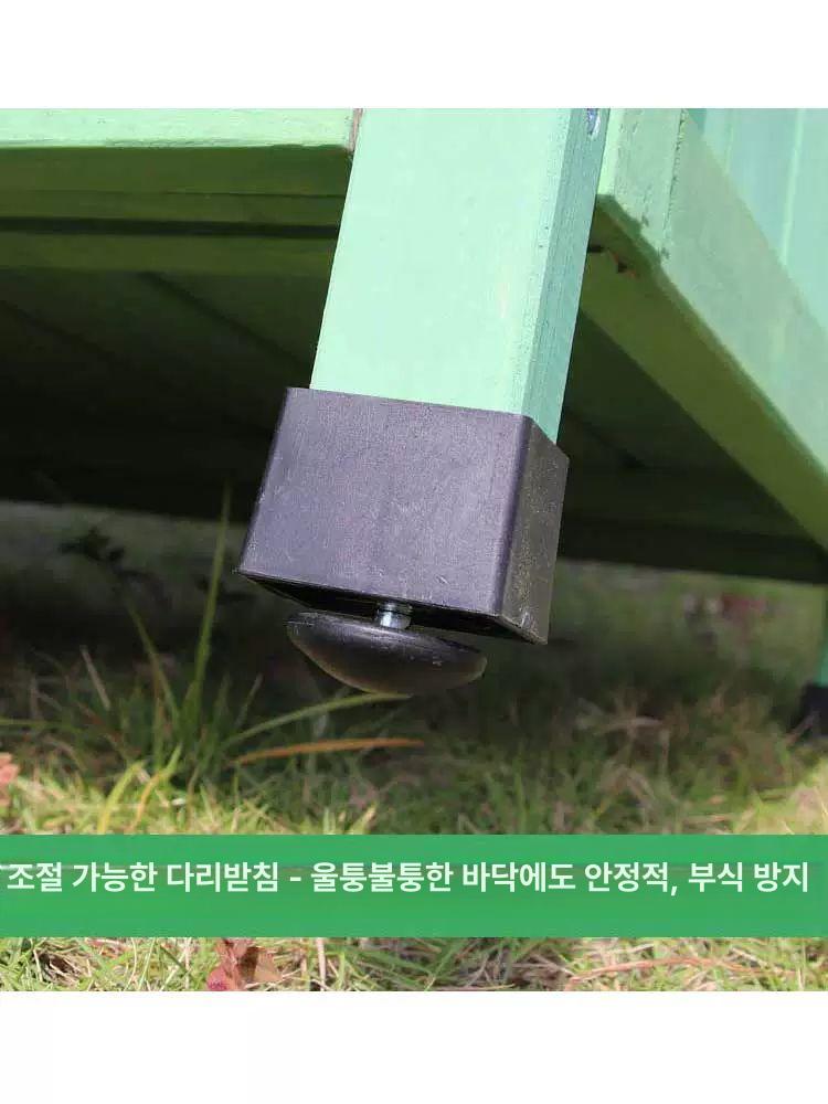 농기구 보관함 야외수납장 조립식 수납장 마당 정리함 A + B 블루그린 180 x 55x120cm 5개 - 상세 이미지 4