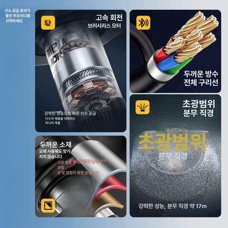 연못 산소발생기 조경용 기포기 양어장 산소공급기 양식장 55W 0W 10m 0.6ac - 상세 이미지 3
