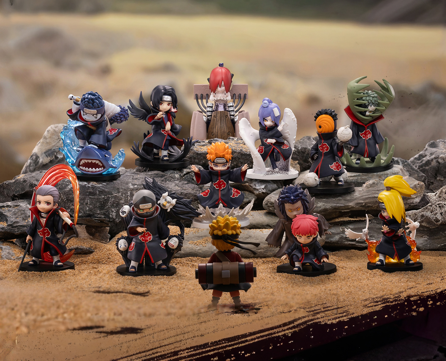 팝마트 GONG 나루토 질풍전 아카츠키 시리즈 이타치 피규어 인테리어 장식품 선택가능 이미지 2