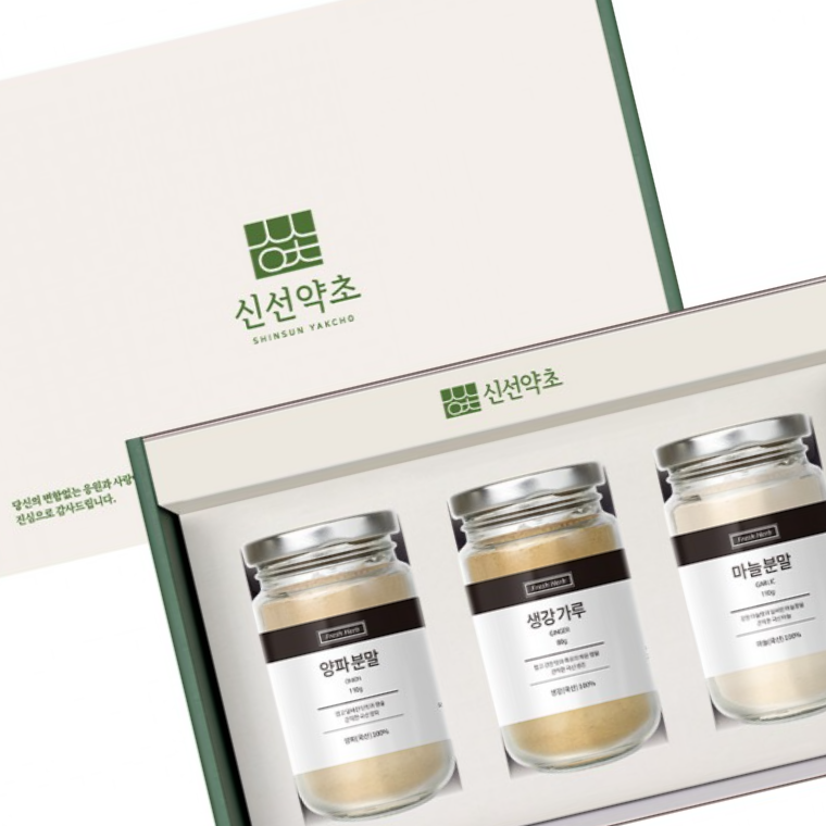 프리미엄 천연조미료 3종 양파+생강+마늘 선물세트 명절선물 답례품 추석 설날 - 상품 이미지