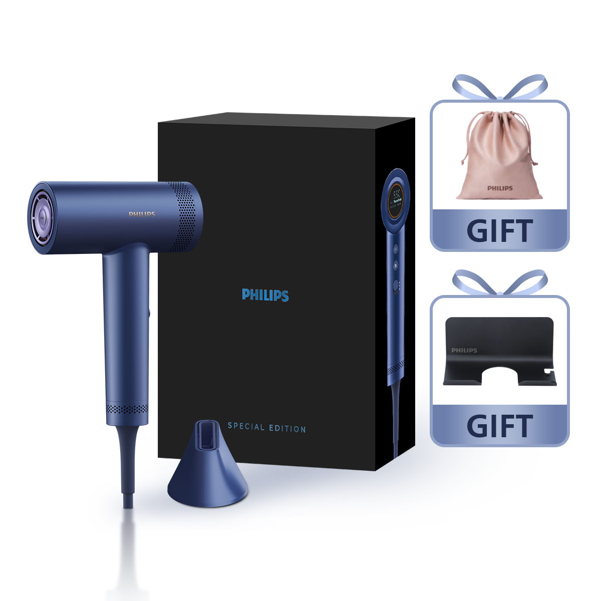 필립스 드라이기 8000 아드리아틱 블루 Special Edition Pack BHD839/09 제품 이미지