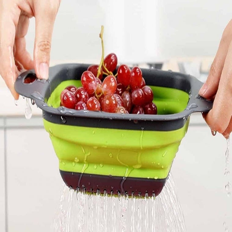 접이식 사각 채반 야채접시