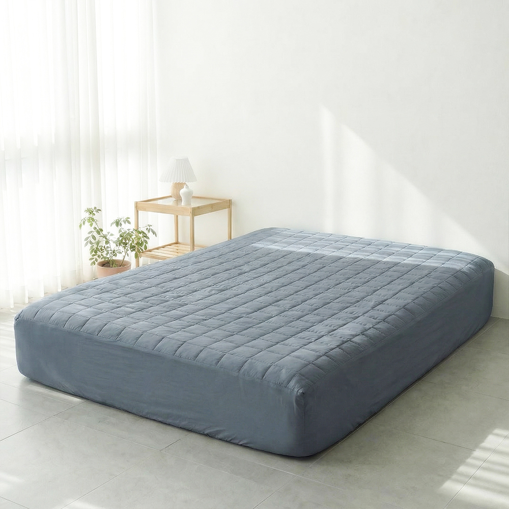 보드리아 먼지없는 올인원 매트리스커버 누빔 침대커버 기숙사 침구 밴드형 싱글 퀸 SS Q