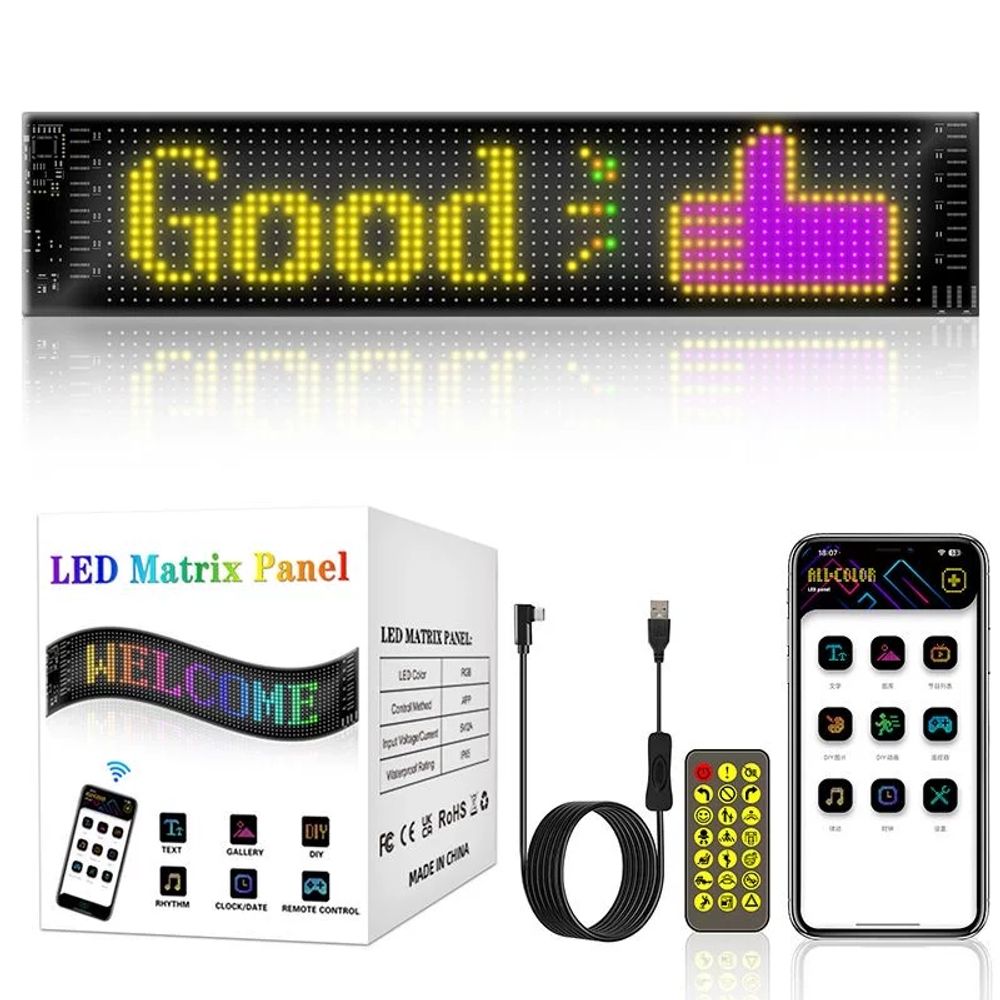 화물차 눈모양 B. 92374mm 풀 컬러 소프트 스크린 Bluetooth App 리모컨 이미지 6