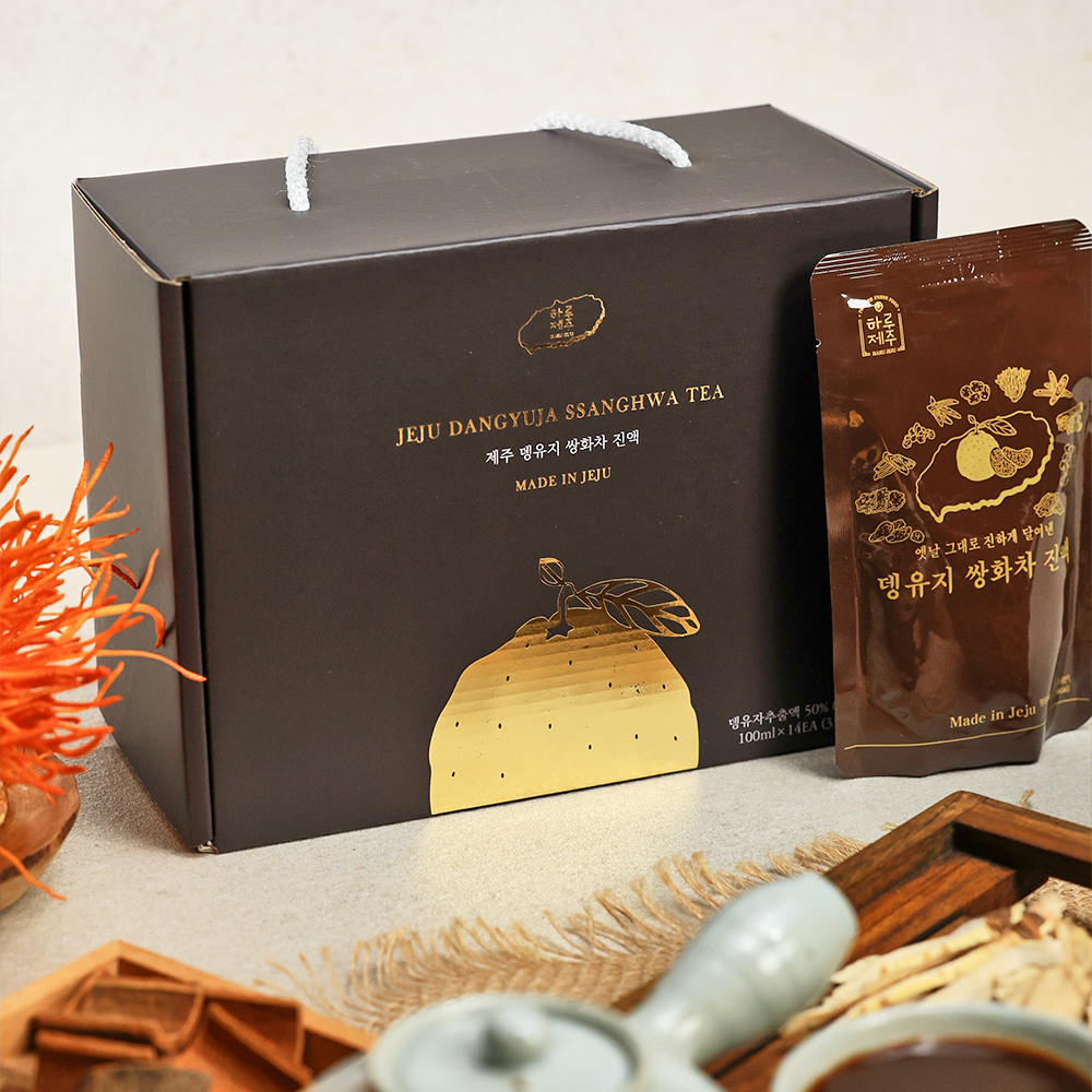 수제 쌍화진액 하루제주 뎅유지 쌍화차 100ml 14포 선물포장 이미지 8