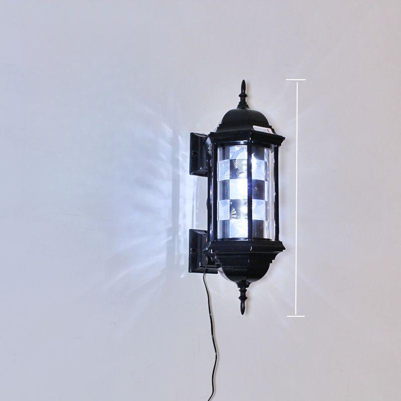 LED 미용실 싸인볼 바버샵 라이트 벽걸이 복고풍 65cm 크리스탈블랙 스퀘어 - 상품 이미지