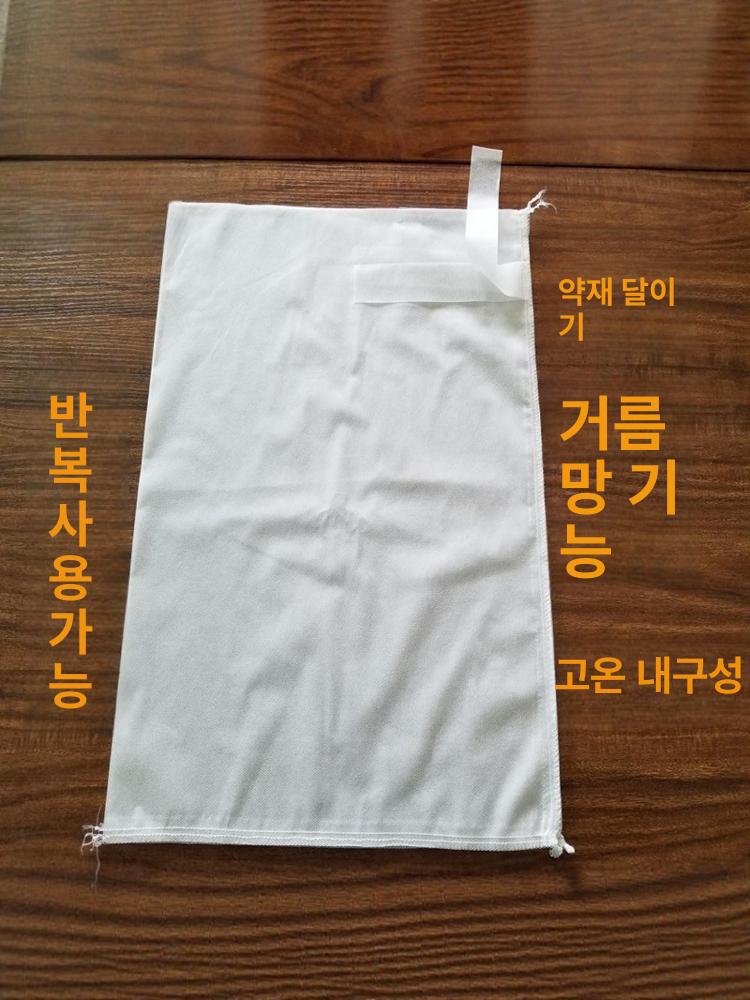 주머니 다용도 필터 차망 티백 추출용 일회용 국물 약재 30 x 40 표준 두께 100개 - 상세 이미지 3