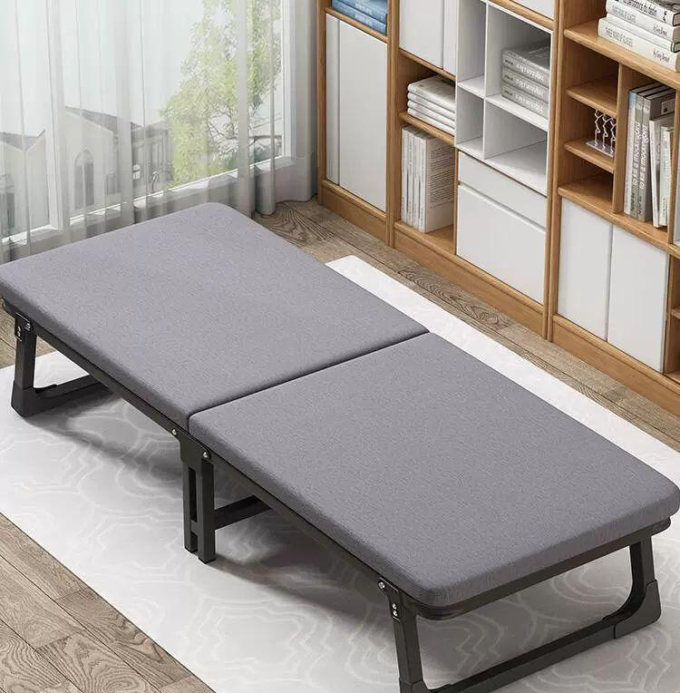 접이식 낮잠용 당직실 철제 간이 사무실 폴딩베드 자취방 두꺼운 통기성 라텍스 70cm - 상품 이미지
