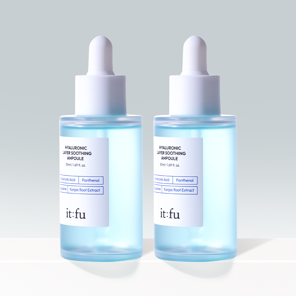 [저분자 히알루론산 PDRN] 곤약 수분 앰플 수딩 속건조 보습 판테놀 스쿠알란 50ml 2개 - 상품 이미지