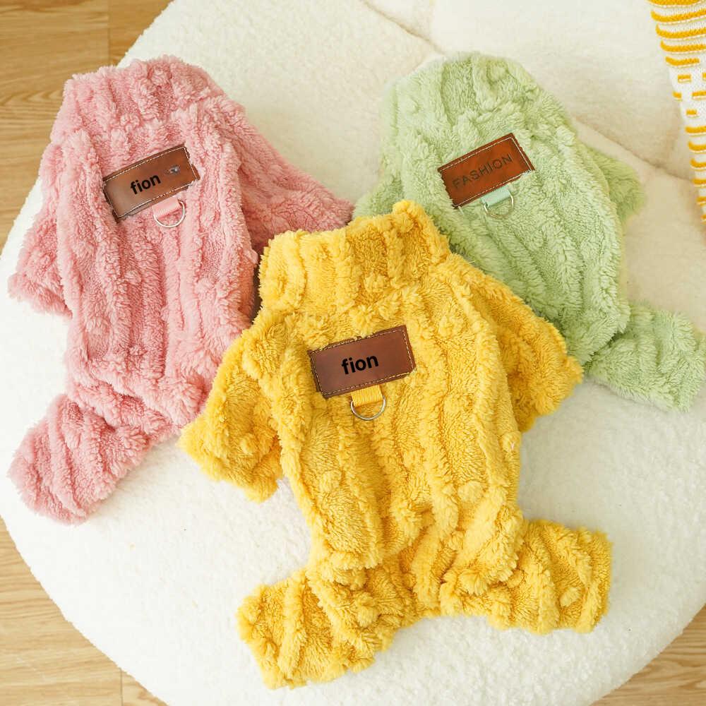 강아지 소형견 자켓 치와와 의상 추동복 패딩 애견후리스 옐로우 S 등길이25cm1.5-2.5kg - 상세 이미지 2