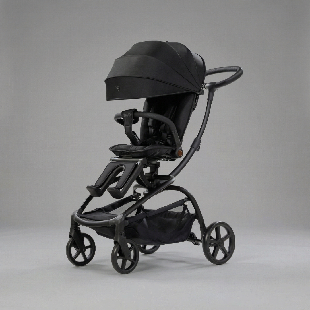 [누비앤타보] NUVY 트래블러S 큰아이까지 등하원 트라이크 유모카 S4 블랙