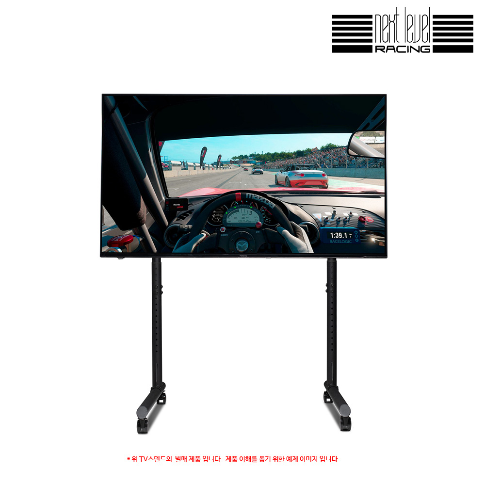 넥스트 레벨 레이싱 Round Tube Freestanding Single Monitor Stand 싱글 TV스텐드(NLR-R010) - 상세 이미지 3