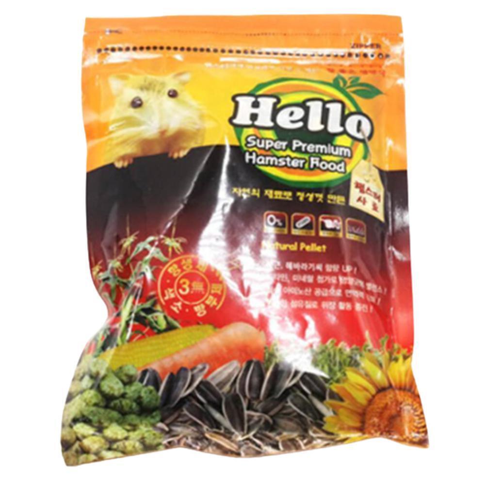 무항생제 햄스터사료 펠렛사료 지퍼백 350g