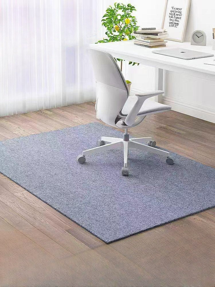 의자바퀴자국 컴퓨터의자장판 의자밑 레드 매트 찍힘방지 그레이단일표준6mm 120 x 120cm - 상품 이미지