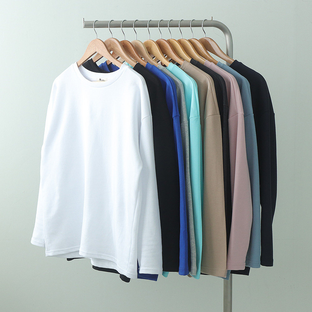 남자 긴팔티 빅사이즈 무지 레이어드 이너 레이어드 티셔츠 제품 이미지