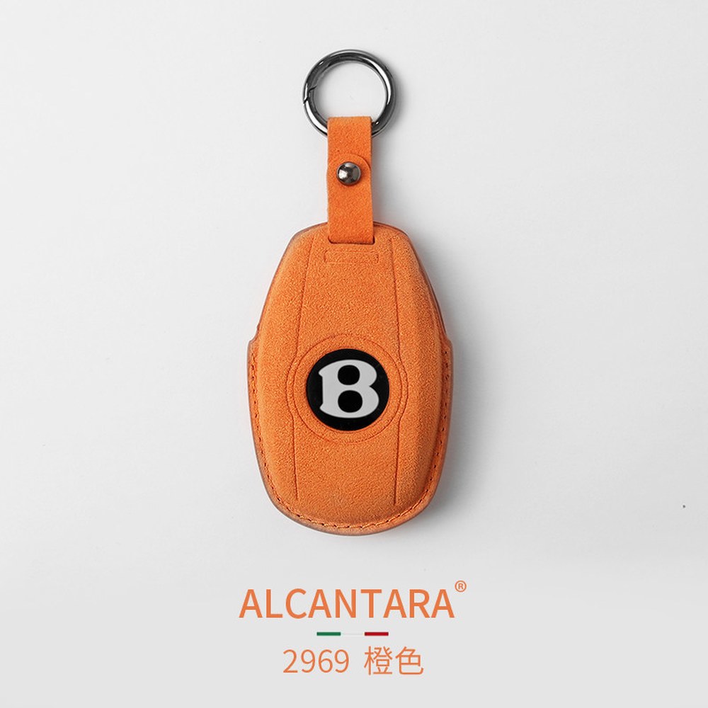 가죽 벤틀리 키케이스 레드 플라잉스퍼 9002 컨티넨탈GT 키홀더 블랙 원형 9002블랙 원버튼 - 상세 이미지 2