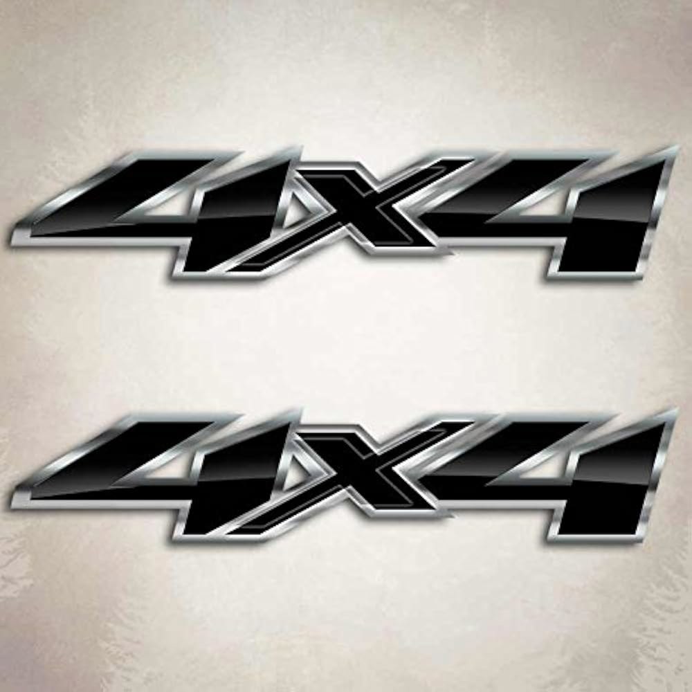 4x4 실버라도 미드나잇 블랙 트럭 스티커 에디션 섀도우 나이트 데칼 - 상품 이미지