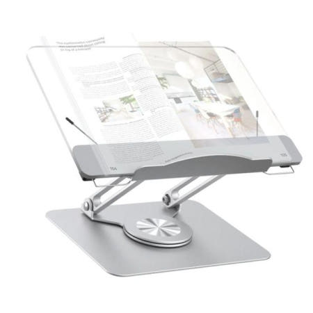 (주)이앤 사진거치대 위즈독서대 아임온 회전형 투명독서대 높낮이 독서대