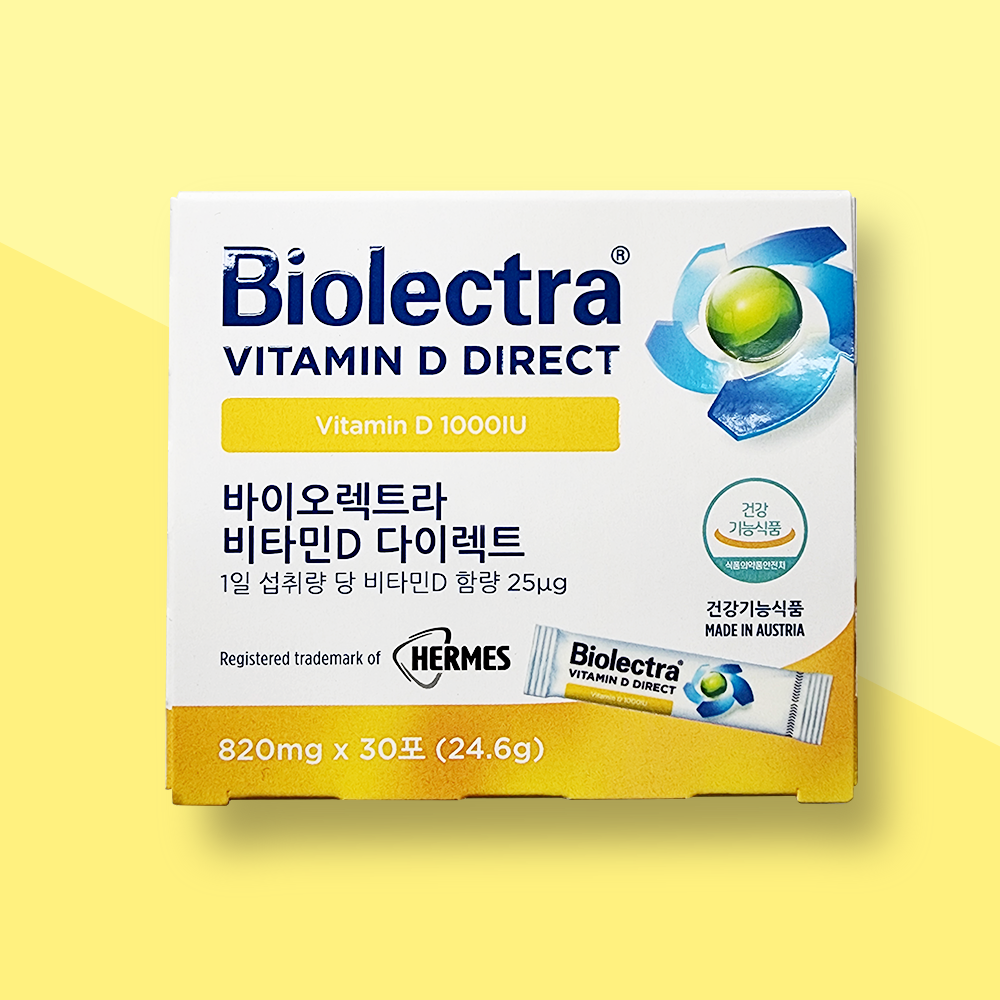 바이오렉트라 비타민D 1000IU 다이렉트 30포 데일리비타민D - 상품 이미지